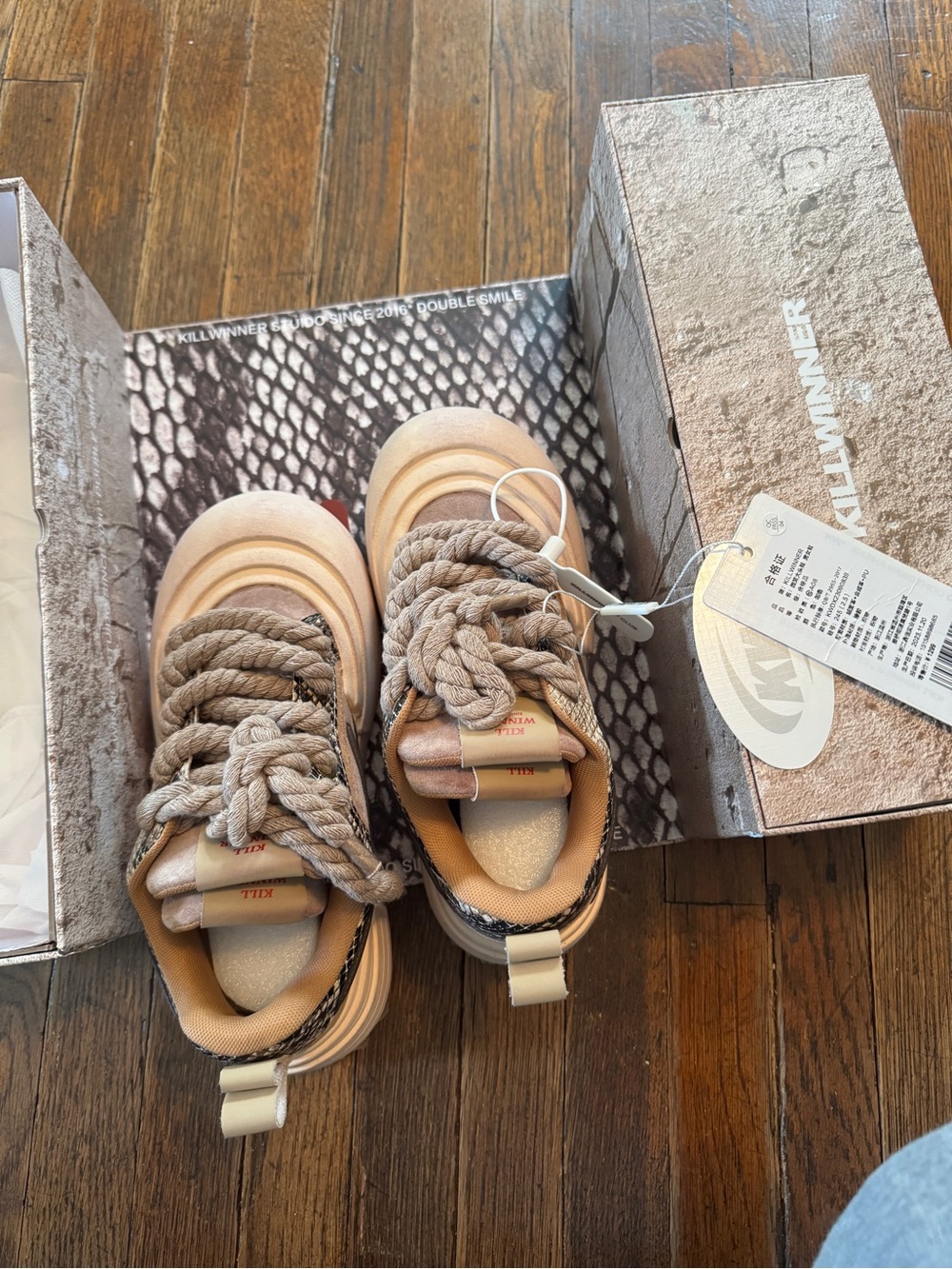 Rope-Lace Sneakers Japanese killwinner unique chunky